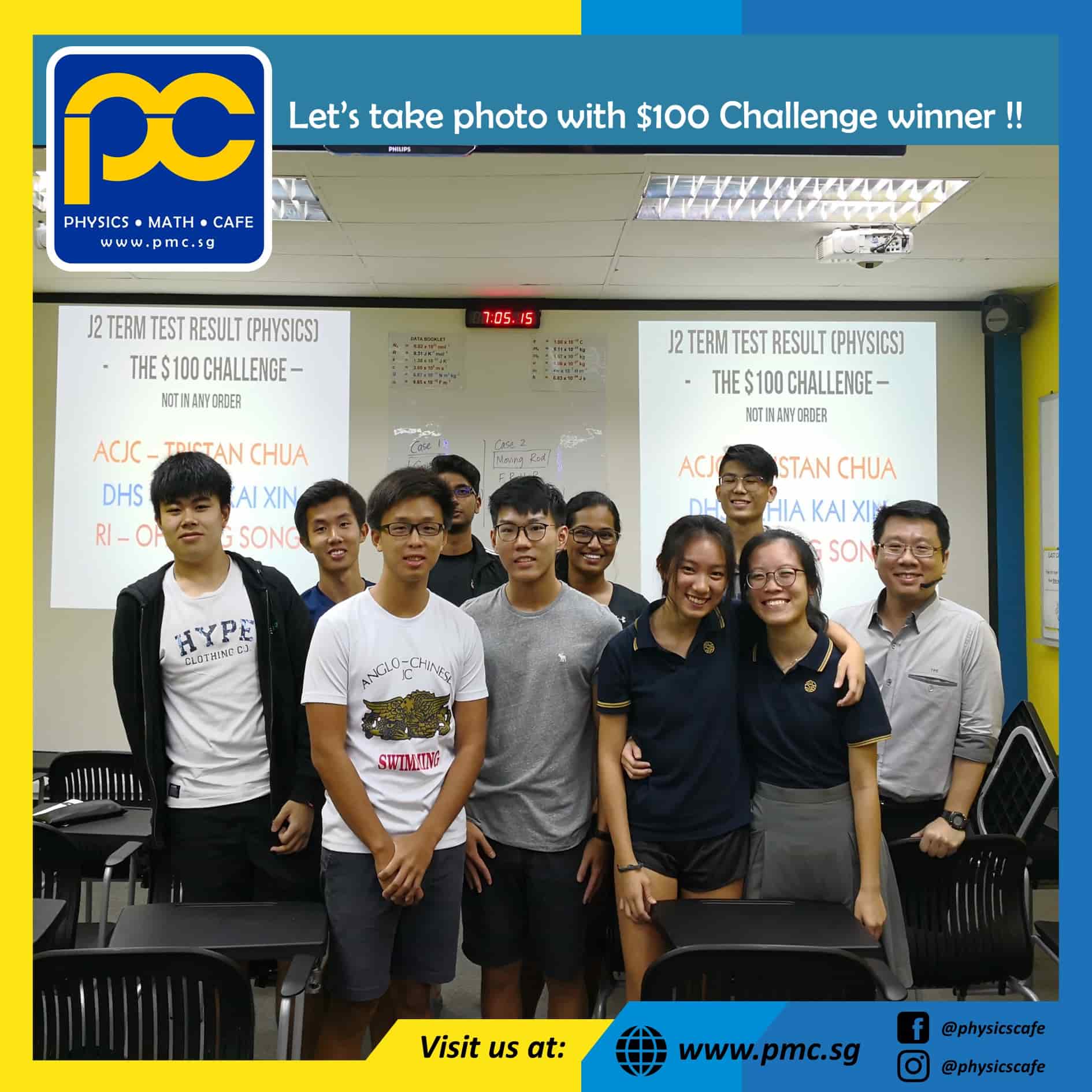 Photos of The Physics Cafe and The Maths Cafe
