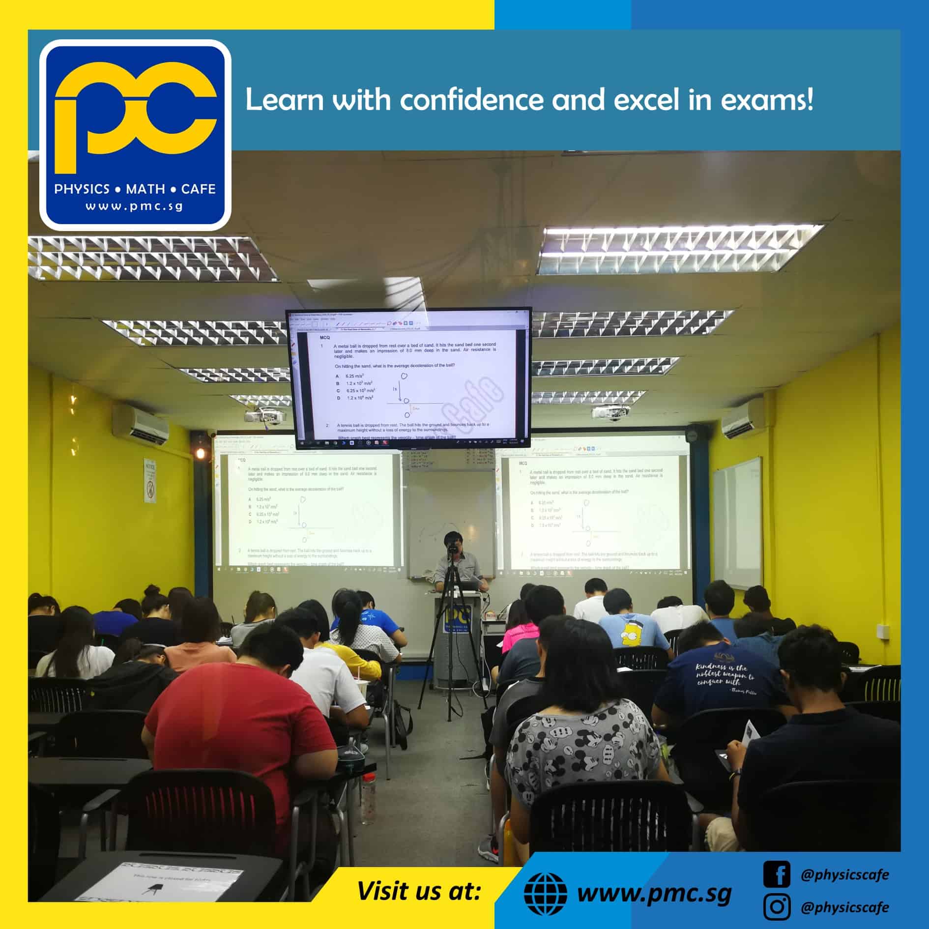Photos of The Physics Cafe and The Maths Cafe