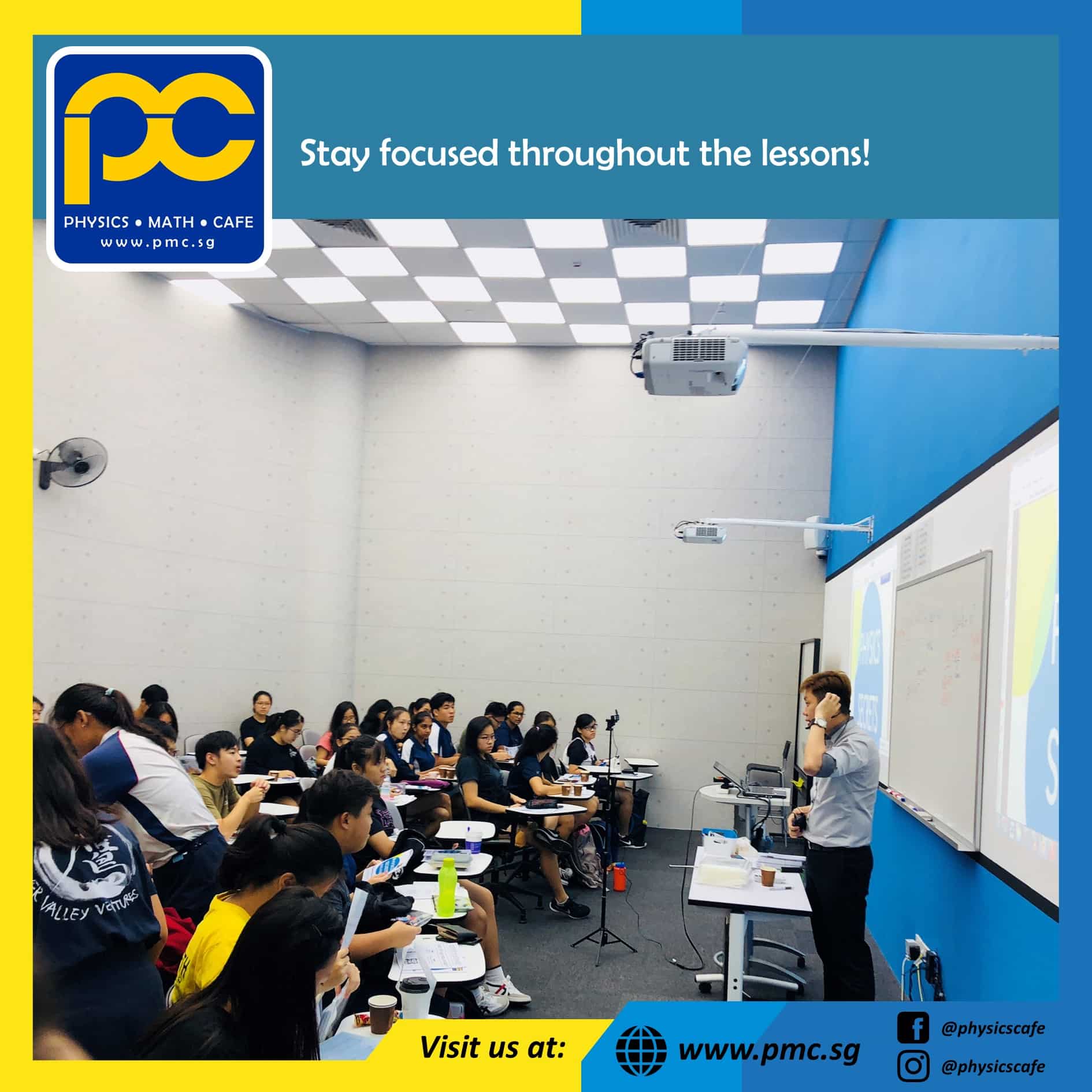 Photos of The Physics Cafe and The Maths Cafe