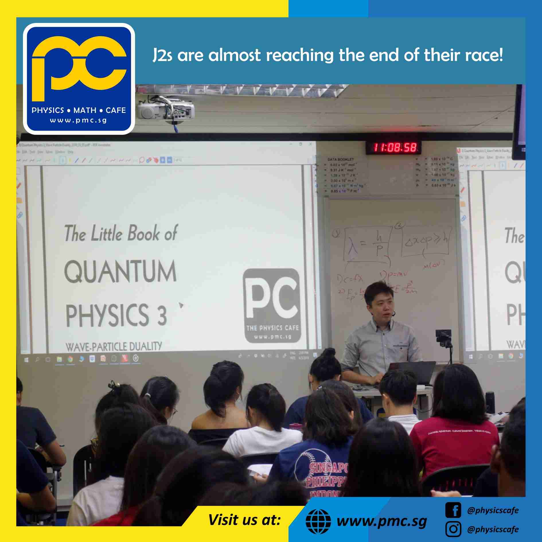 Photos of The Physics Cafe and The Maths Cafe