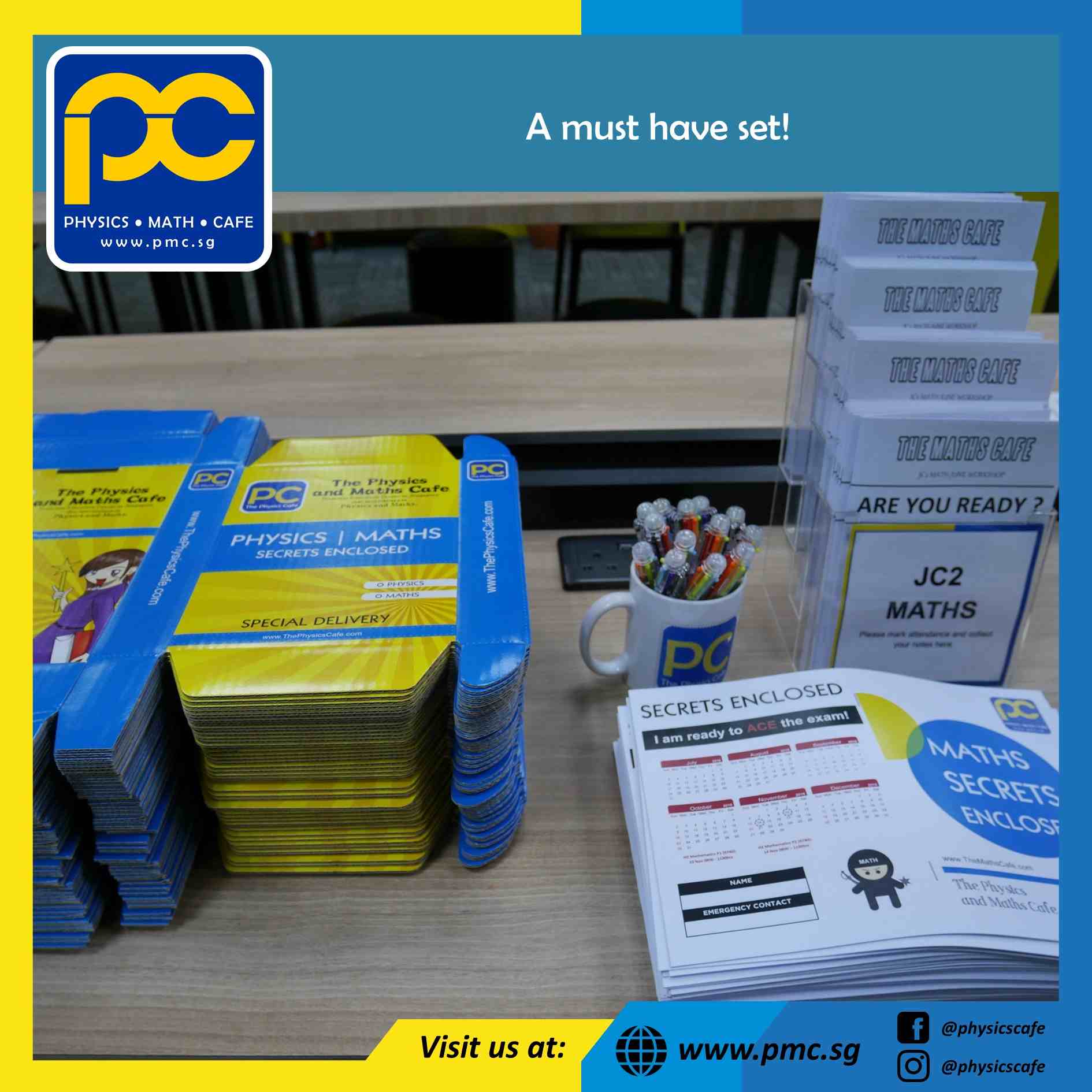 Photos of The Physics Cafe and The Maths Cafe