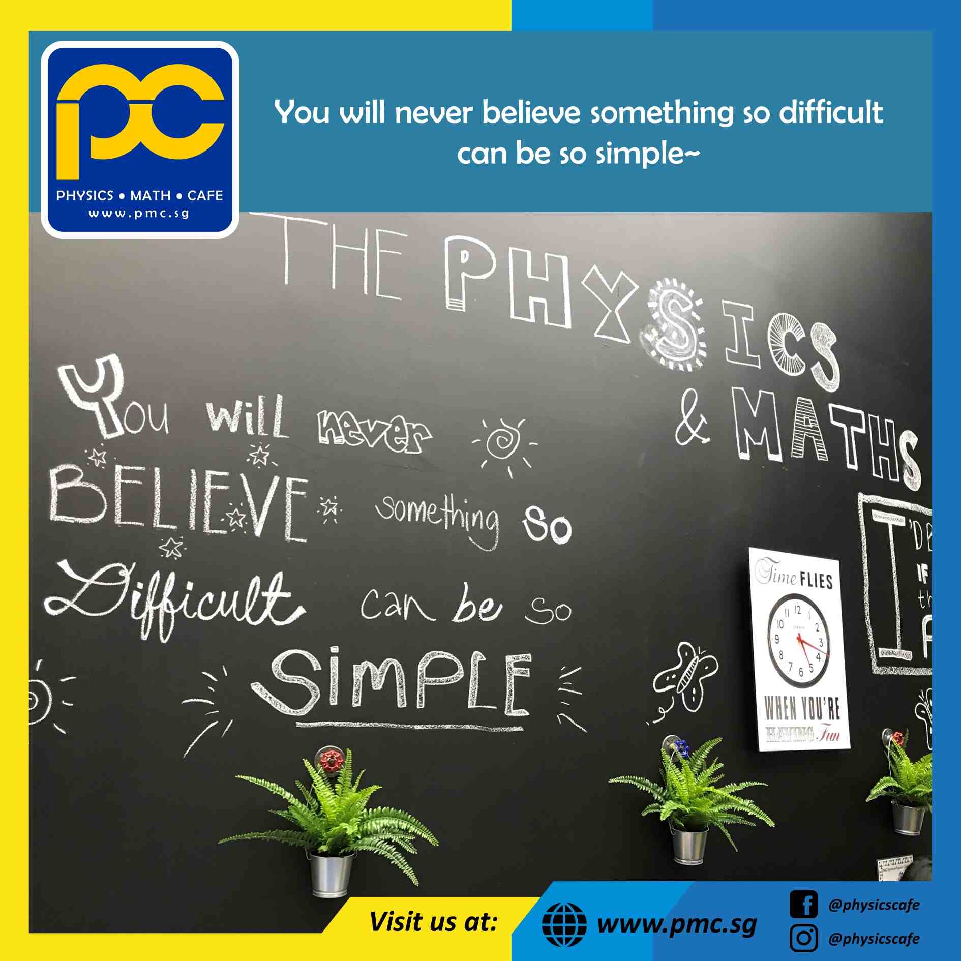 Photos of The Physics Cafe and The Maths Cafe