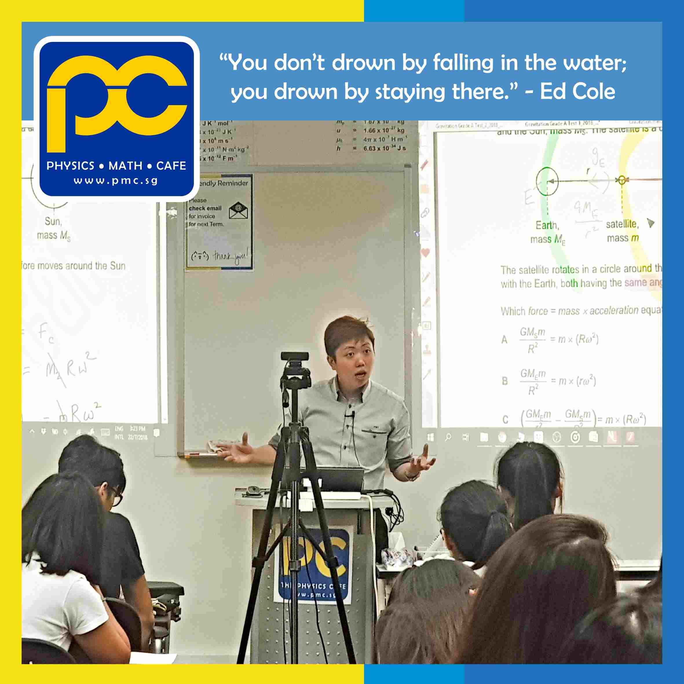 Photos of The Physics Cafe and The Maths Cafe