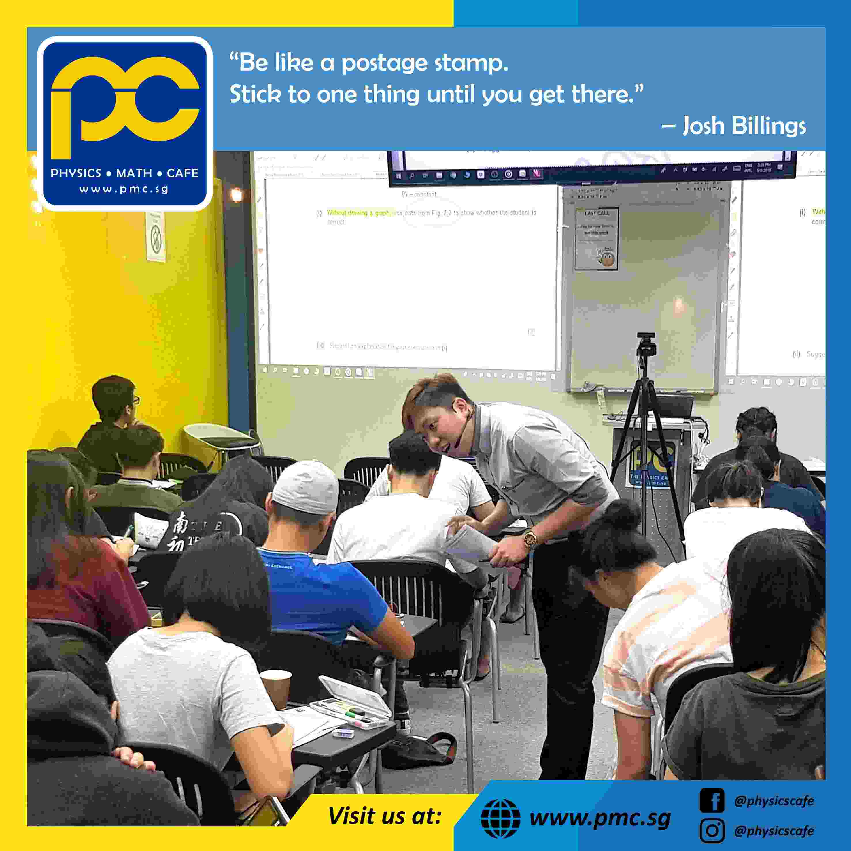 Photos of The Physics Cafe and The Maths Cafe