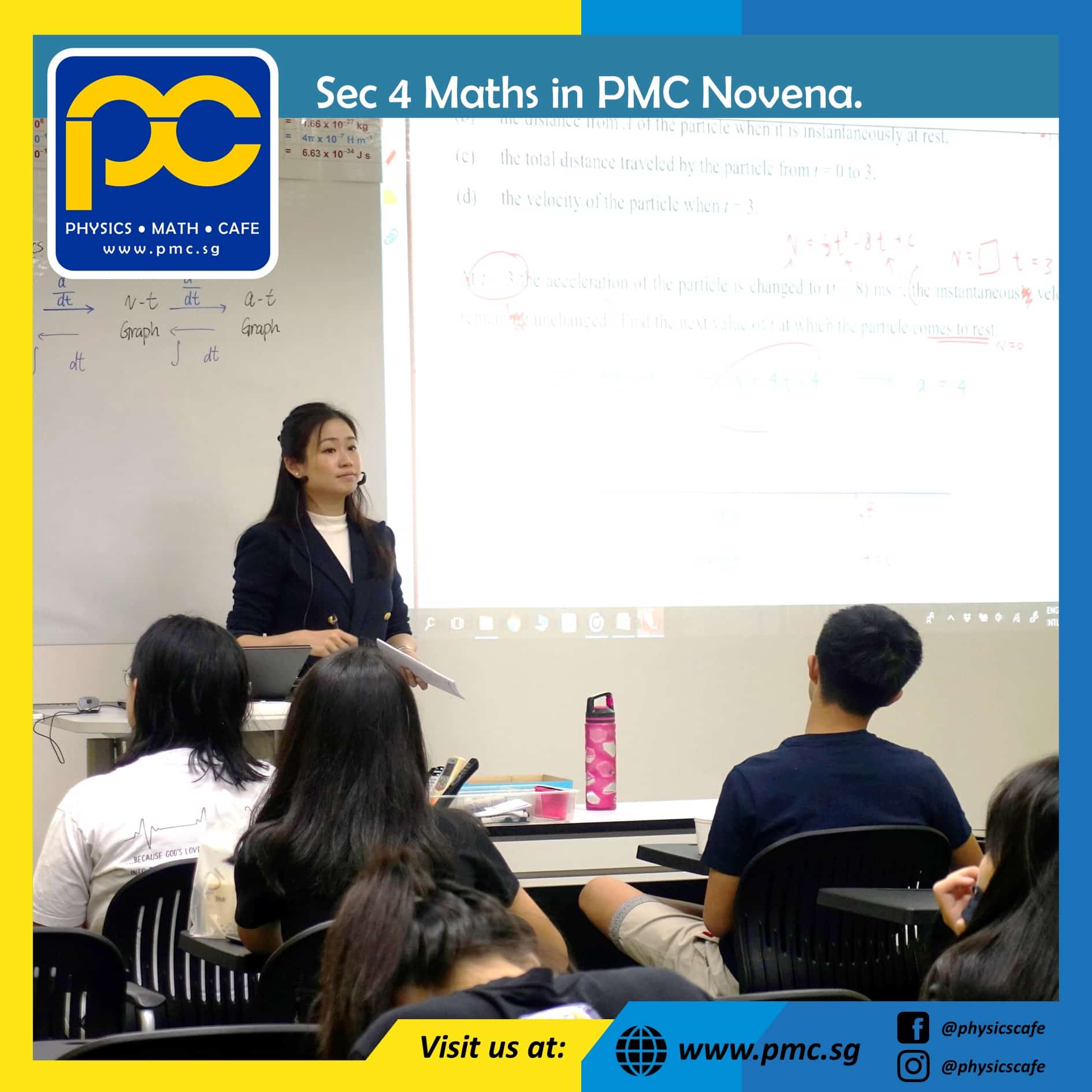 Photos of The Physics Cafe and The Maths Cafe