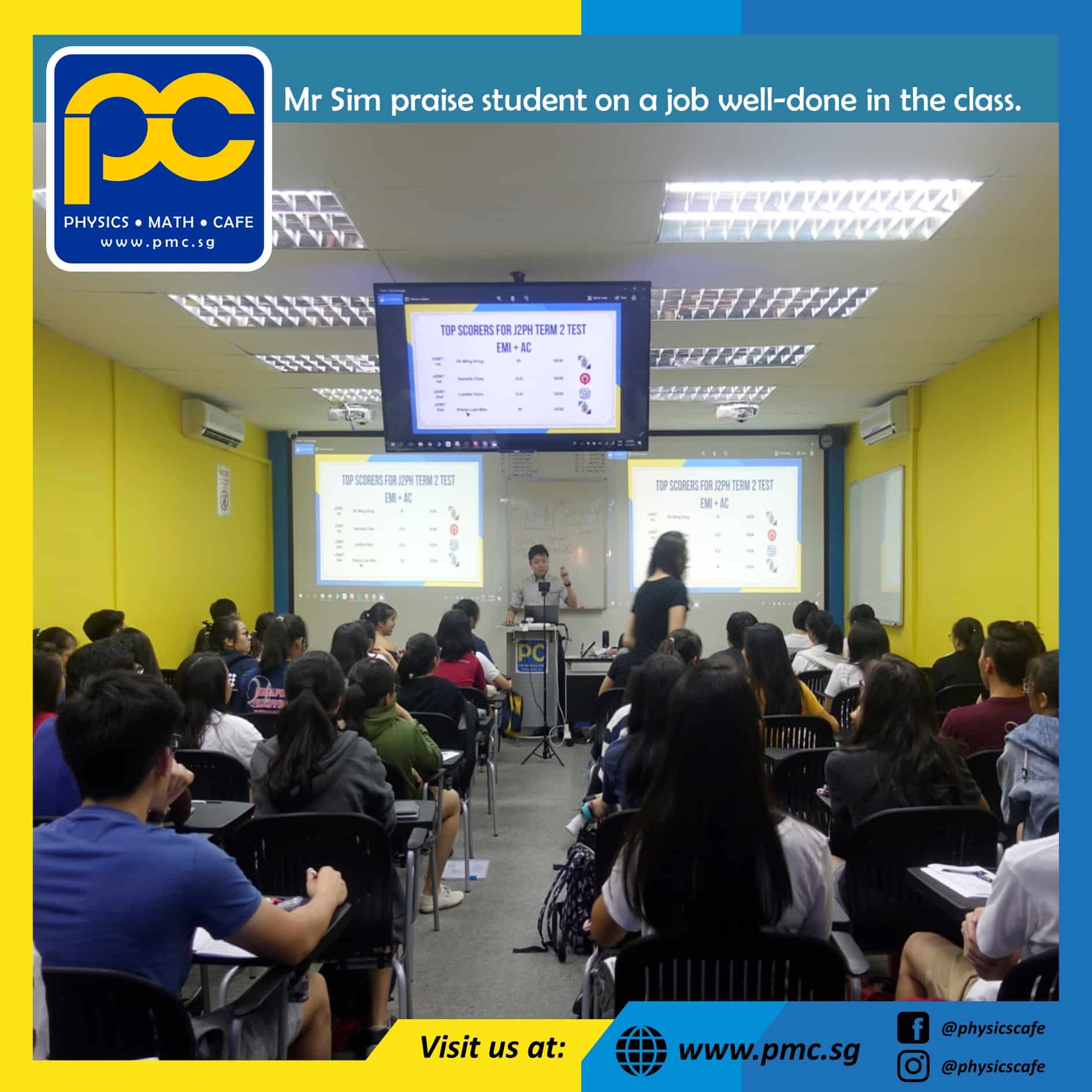 Photos of The Physics Cafe and The Maths Cafe